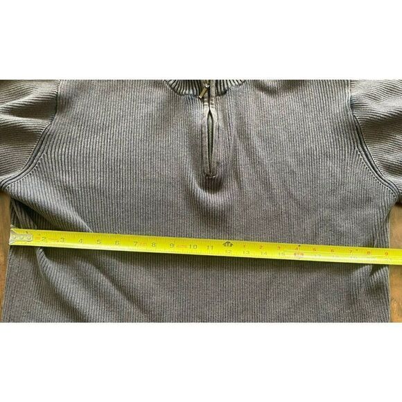 LEVI'S STRAUSS Vintage 1/4 Zip Pullover Sweater Mens XL Ribbed Sweatshirt - Picture 5 of 7